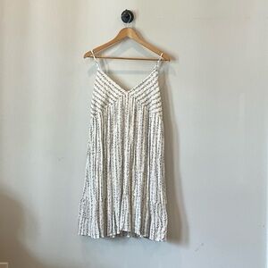 BE COOL White Printed Spaghetti-Strap Midi Dress